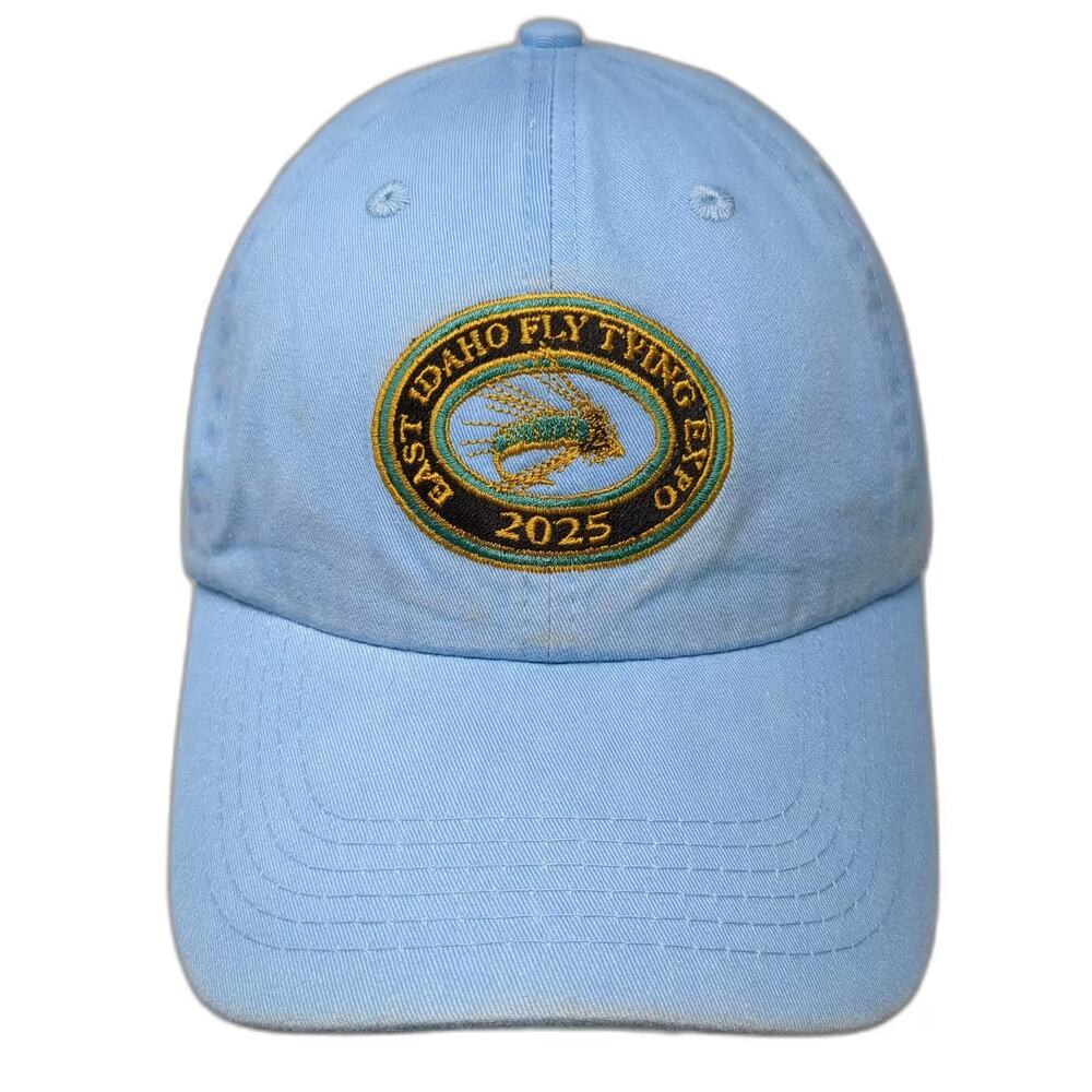 Fahrenheit Baseball Cap Blue One Size East Idaho Fly Tying Expo Strapback Hat